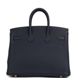 Hermes Birkin 25 Bleu Nuit Togo Gold Hardware - Thumbnail View 4