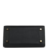 Hermes Birkin Sellier 25 Black Epsom Gold Hardware - Thumbnail View 6