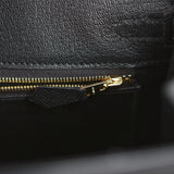 Hermes Birkin Sellier 25 Black Epsom Gold Hardware - Thumbnail View 8