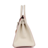 Hermes Special Order (HSS) Birkin 25 Rose Sakura, Nata Chevre Mysore Brushed Gold Hardware - Thumbnail View 3
