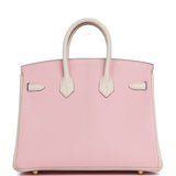 Hermes Special Order (HSS) Birkin 25 Rose Sakura, Nata Chevre Mysore Brushed Gold Hardware - Thumbnail View 4