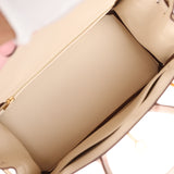 Hermes Special Order (HSS) Birkin 25 Rose Sakura, Nata Chevre Mysore Brushed Gold Hardware - Thumbnail View 9
