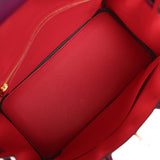 Pre-owned Hermes Special Order (HSS) Birkin 25 Anemone Verso Swift Rose Gold Hardware - Thumbnail View 8