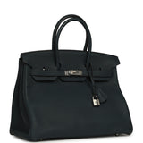 Hermes Birkin 35 Vert Rousseau Togo Palladium Hardware - Thumbnail View 2