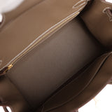 Hermes Birkin 25 Etoupe Togo Gold Hardware - Thumbnail View 8