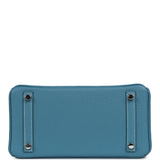 Pre-owned Hermes Birkin 25 Blue Jean Togo Palladium Hardware - Thumbnail View 6