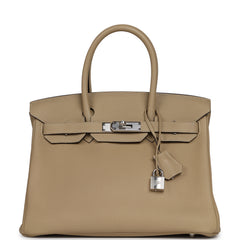 Hermes Birkin 30 Trench Togo Palladium Hardware