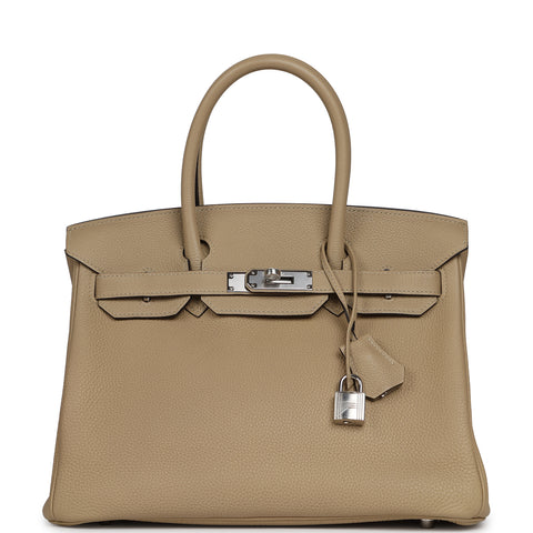 Hermes Birkin 30 Trench Togo Palladium Hardware