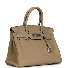 Hermes Birkin 30 Trench Togo Palladium Hardware