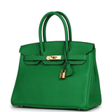 Hermes Birkin 30 Bambou Clemence Gold Hardware - Thumbnail View 5
