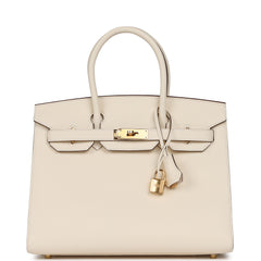 Hermes Birkin Sellier 30 Nata Epsom Gold Hardware