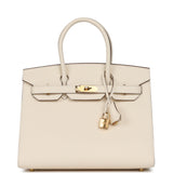 Hermes Birkin Sellier 30 Nata Epsom Gold Hardware - Thumbnail View 1