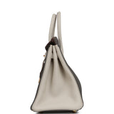 Hermes Special Order (HSS) Birkin 25 Etain, Craie Togo Brushed Gold Hardware - Thumbnail View 3
