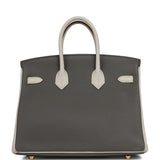 Hermes Special Order (HSS) Birkin 25 Etain, Craie Togo Brushed Gold Hardware - Thumbnail View 4