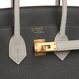 Hermes Special Order (HSS) Birkin 25 Etain, Craie Togo Brushed Gold Hardware - Thumbnail View 7