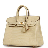 Hermes Birkin 25 Vanille Matte Alligator Gold Hardware - Thumbnail View 5
