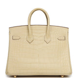 Hermes Birkin 25 Vanille Matte Alligator Gold Hardware - Thumbnail View 4