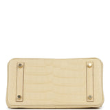 Hermes Birkin 25 Vanille Matte Alligator Gold Hardware - Thumbnail View 6