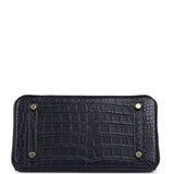 Hermes Birkin 25 Bleu Indigo Matte Alligator Gold Hardware - Thumbnail View 6