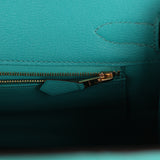 Pre-owned Hermes Birkin 30 Bleu Paon Matte Alligator Gold Hardware - Thumbnail View 8
