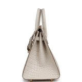 Hermes Birkin Sellier 25 Beton Matte Alligator Gold Hardware - Thumbnail View 3