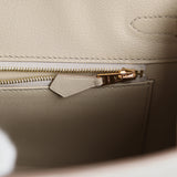 Hermes Birkin Sellier 25 Beton Matte Alligator Gold Hardware - Thumbnail View 8