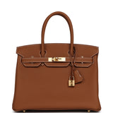 Hermes Birkin 30 Gold Togo Gold Hardware - Thumbnail View 1