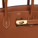 Hermes Birkin 30 Gold Togo Gold Hardware - Thumbnail View 7