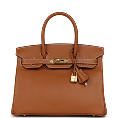 Hermes Birkin 30 Gold Epsom Gold Hardware