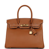 Hermes Birkin 30 Gold Epsom Gold Hardware - Thumbnail View 1