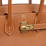 Hermes Birkin 30 Gold Epsom Gold Hardware - Thumbnail View 7