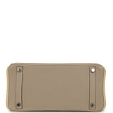 Pre-owned Hermes Special Order (HSS) Birkin 30 Gris Tourterelle, Etoupe, Parchemin Togo Palladium Hardware - Thumbnail View 6