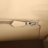Pre-owned Hermes Special Order (HSS) Birkin 30 Gris Tourterelle, Etoupe, Parchemin Togo Palladium Hardware - Thumbnail View 9