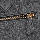 Hermes Birkin 30 En Desordre Black Togo and Swift Gold Hardware - Thumbnail View 9