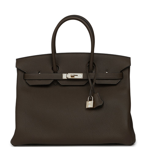 Hermes Birkin 35 Vert Loden Togo Permabrass Hardware