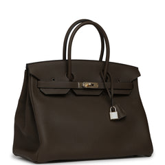 Hermes Birkin 35 Vert Loden Togo Permabrass Hardware
