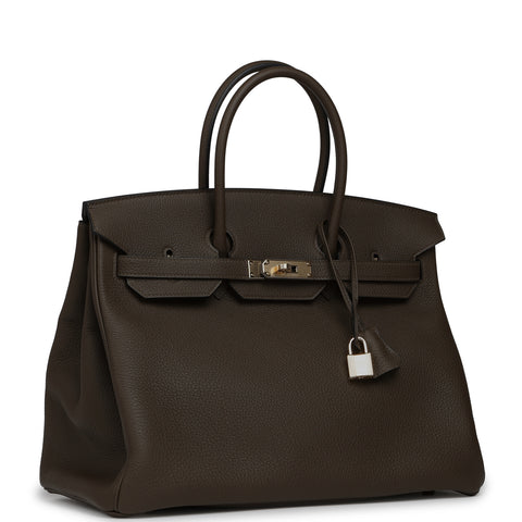 Hermes Birkin 35 Vert Loden Togo Permabrass Hardware