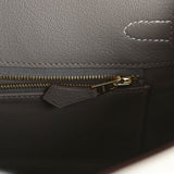 Hermes Special Order (HSS) Birkin 25 Beton, Gris Tourterelle Ostrich Brushed Gold Hardware - Thumbnail View 8