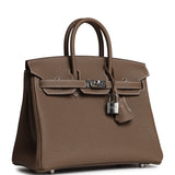 Hermes Birkin 25 Etoupe Togo Palladium Hardware - Thumbnail View 2