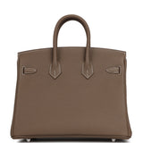 Hermes Birkin 25 Etoupe Togo Palladium Hardware - Thumbnail View 4