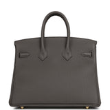 Hermes Birkin 25 Etain Togo Gold Hardware - Thumbnail View 4
