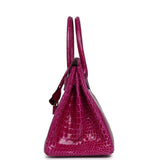 Hermes Birkin 30 Rose Poupre Shiny Porosus Crocodile Gold Hardware - Thumbnail View 3