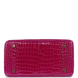 Hermes Birkin 30 Rose Poupre Shiny Porosus Crocodile Gold Hardware - Thumbnail View 6