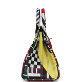 Hermes "One Two Three and Away We Go" Birkin 25 Multicolor Swift Palladium Hardware - Thumbnail View 6