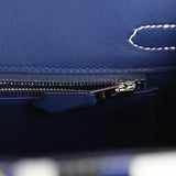 Hermes "One Two Three and Away We Go" Birkin 25 Multicolor Swift Palladium Hardware - Thumbnail View 9
