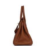 Pre-owned Hermes Birkin 30 Gold Togo Gold Hardware - Thumbnail View 4