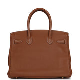 Pre-owned Hermes Birkin 30 Gold Togo Gold Hardware - Thumbnail View 3