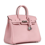 Pre-owned Hermes Birkin 25 Rose Sakura Swift Palladium Hardware - Thumbnail View 2