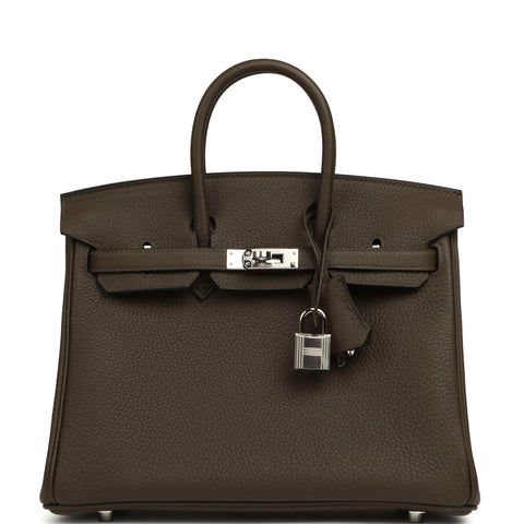 Hermes Birkin 25 Vert Loden Togo Palladium Hardware