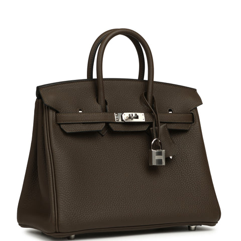 Hermes Birkin 25 Vert Loden Togo Palladium Hardware